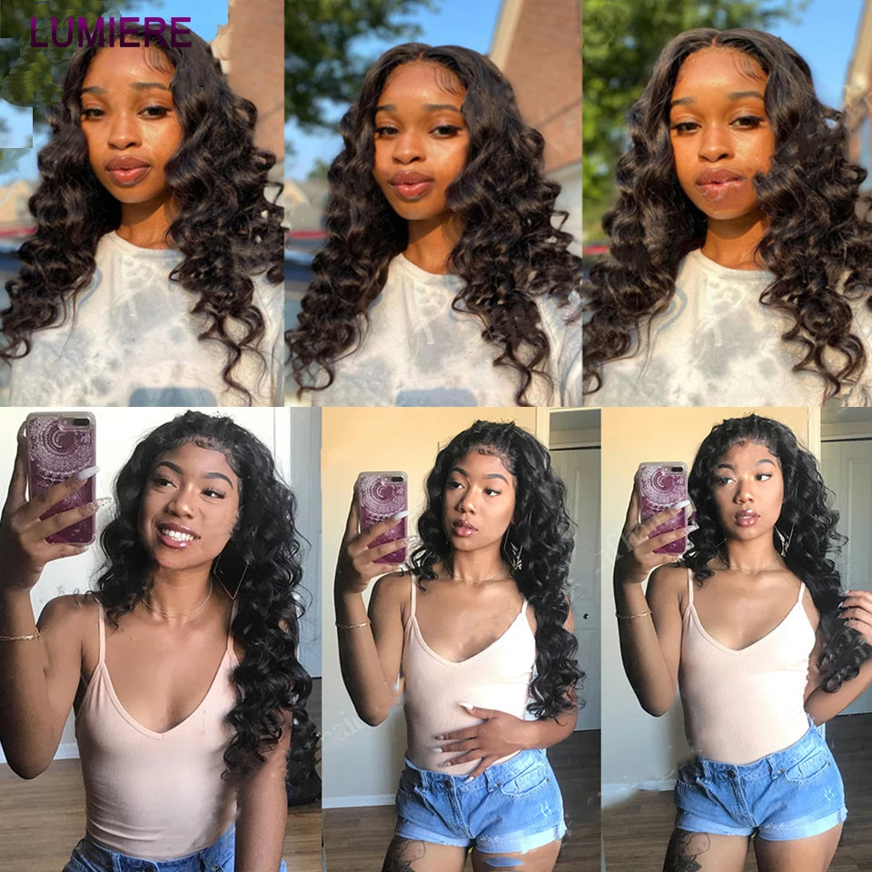 15A Loose Deep Wave Bundle With HD Closure 4X4 5x5 6x6 100% Virgin Brazilian Hair Weave Bundles 3/4 Bundle Deal  8-40" Wholeasle