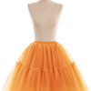 Multi-layer Tulle Tutu Skirts Fuchsia 6 Layers Fluffy Petticoat Underskirt Princess Ball Gown Women Halloween Party Skirt