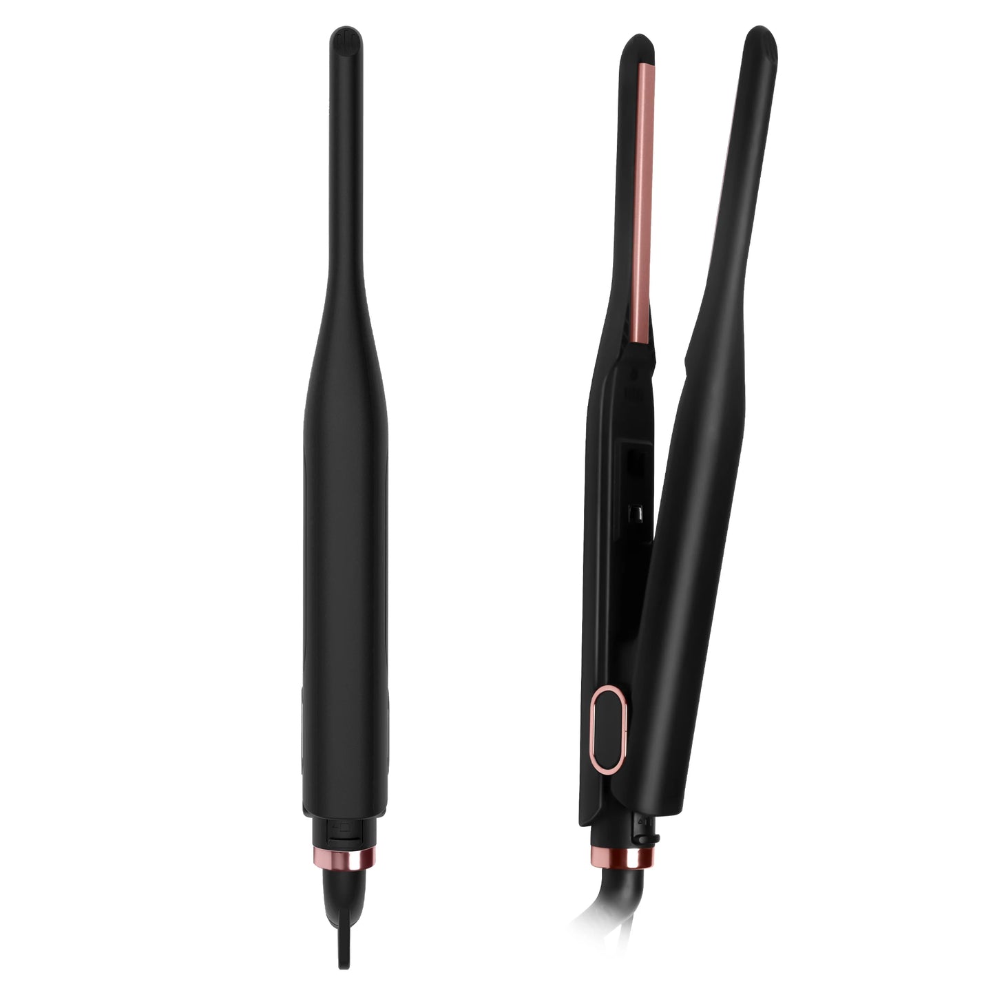 Kleines Glätteisen für kurzes Haar, Temperaturregelbares Stift-Glätteisen, schnelle Aufheizzeit, 3/10 Zoll Bartglätter