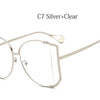 2024 Halbrahmen Marken Designer Brille Damen Quadratische Perle Berühmte Sonnenbrille Weibliche Mode Übergroße Klare Rosa Brille Damen