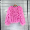 2023 Women Faux Fur Coat Autumn Winter High Quality Fluffy Short Coat Faux Fur Jacket