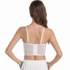 French Ladies Transparent Mesh Corset Sexy Shaper Thin Bra Set Night Club Sweet Cropped Top Girls Hot Bra and Panties Bralette