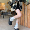 Bow Knot Short Ankle Snow Boots Women Winter Plush And Thick Insulation Waterproof PU Cotton Household Shoes Home Slipper Women