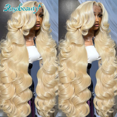 Rosabeauty HD Transparent 13x6 613 Body Wave Honey Blonde Lace Frontal Human Hair Wig Brazilian 13x4 Lace Front Wigs For Women