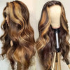 30 Inch Honey Blonde Ombre Lace Front Wig Human Hair 13x4 HD Lace Front Wig 4/27 Highlight Ombre Body Wave Lace Frontal Glueless