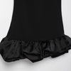 TRAFZA Sexy Solid White Flower Bud Tierred Red Mini Dress Safety Pants Women Dress New 2025 Spring Autumn Fashion Party Dress