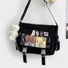 Y2K Waterproof Canvas School Bags Messenger Bag Women Handbags Student Shoulder Bag Fashion Large Capacity Crossbody Bag Itabag