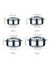 4-Piece Stainless Steel Orchid Preservation Set – Double-Layer Insulated Pots, Diamond Design, Large Capacity (1L, 2L, 3L, 5L)