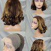 Loose Wave Human Hair Wigs for Black Women 1BT4 Color 13x4 HD Lace Frontal 200% Density Brazilian Fumi Human Hair Wigs