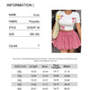 Plus size vacation spring and summer Spice Girls Plaid Butterfly Knot Short Sleeve Pod Skirt Slim Set Fashion