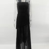 TARUXY Mode Trägerloses Kleid mit Band Frauen Elegantes Ärmelloses Mesh Strand Urlaub Langes Kleid Frühling 2025 Neues Damenkleid