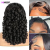 High Density 425g Loose Deep Wave 360 Hd Transparent Lace Full Frontal Wig Human Hair  Brazilian Curly Wigs Preplucked For Women