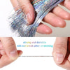 Shiny Sparkle Hair Tinsel 150PC/120cm Thin Colorful Rainbow Silk Hair Extensions Dazzles Women Hippie for Braiding Headdress