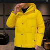 Men Harajuku Colorful Bubble Coat Winter Jacket 2024 Mens Streetwear Hip Hop Parka Korean Yellow Black Clothes Puffer Jackets