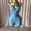 GLCMYAYA Fashion Striped Splicing Women's Set Strapless Crop Top and Shorts Suit 2026 Spring Vacation Two 2 Piece Set Outfits