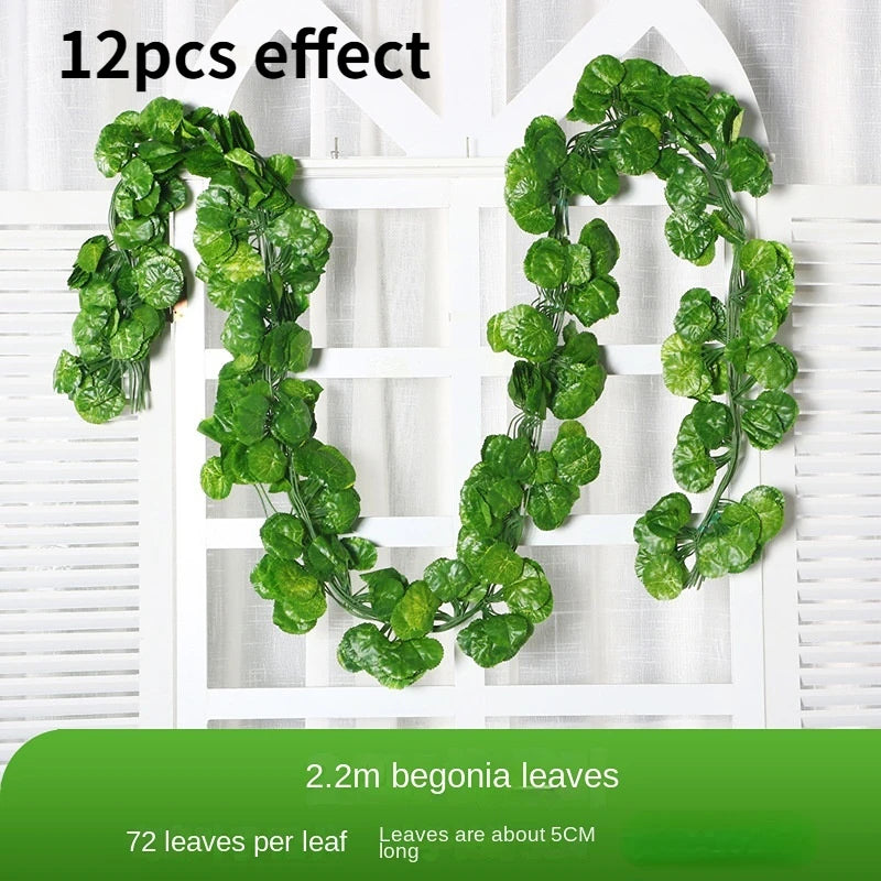 1/6pcs 2.2M Artificial Plant Green Leaves Ivy Wall Hanging Vine Plants Wedding Home Decor Garden DIY Garden Decoration