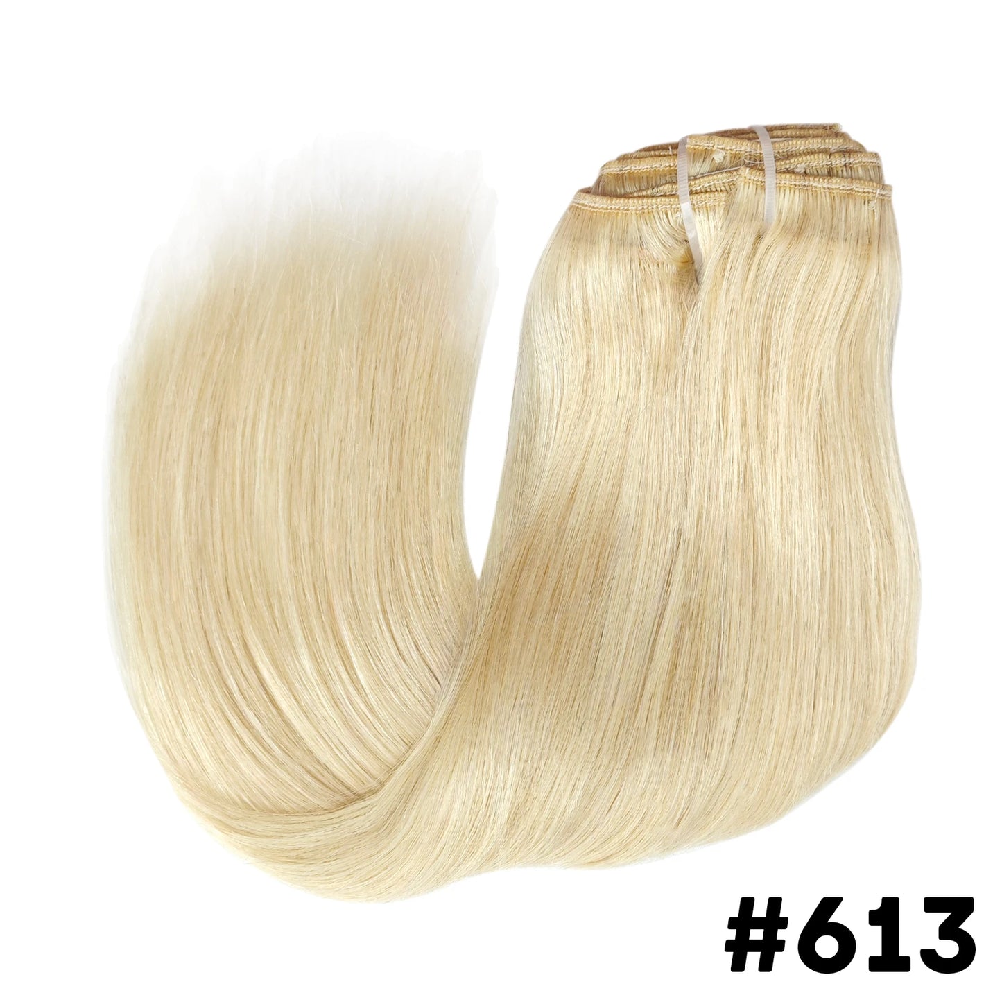 Seamless Clip ins Extensions Human Hair Straight Brazilian Remy Real Natural Hair 8Pcs 120G/Set Clip on Human Hair Extensions