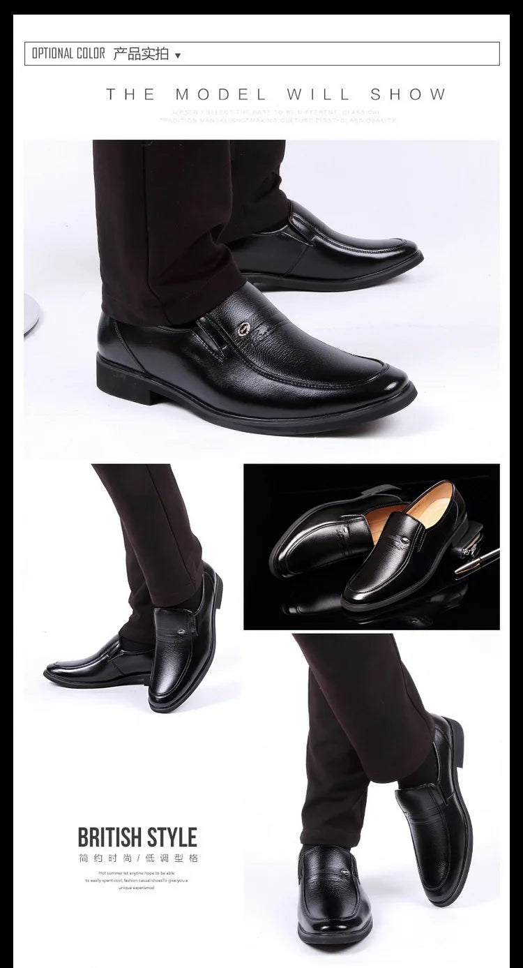 Leder Herren Business Schuhe Luxusmarke 2022 Herren Loafer Elegant Mokassins Atmungsaktiv Slip-on Schwarze Fahrerschuhe Übergröße 38-44