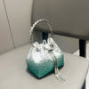 Handle Rhinestones Evening clutch Bag Purses and handbag luxury Designer shoulder bag Shiny Crystal Clutch purse bucket bag