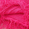 Women's Solid Color Sleeveless Round Neck Slim Fitting Fringe Fur Dress for Summer 2025