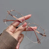 Retro Square Anti-Blue Light Glasses for Women Stylish Clear Frame Anti Radiation Glasses Transparent gafas de sol