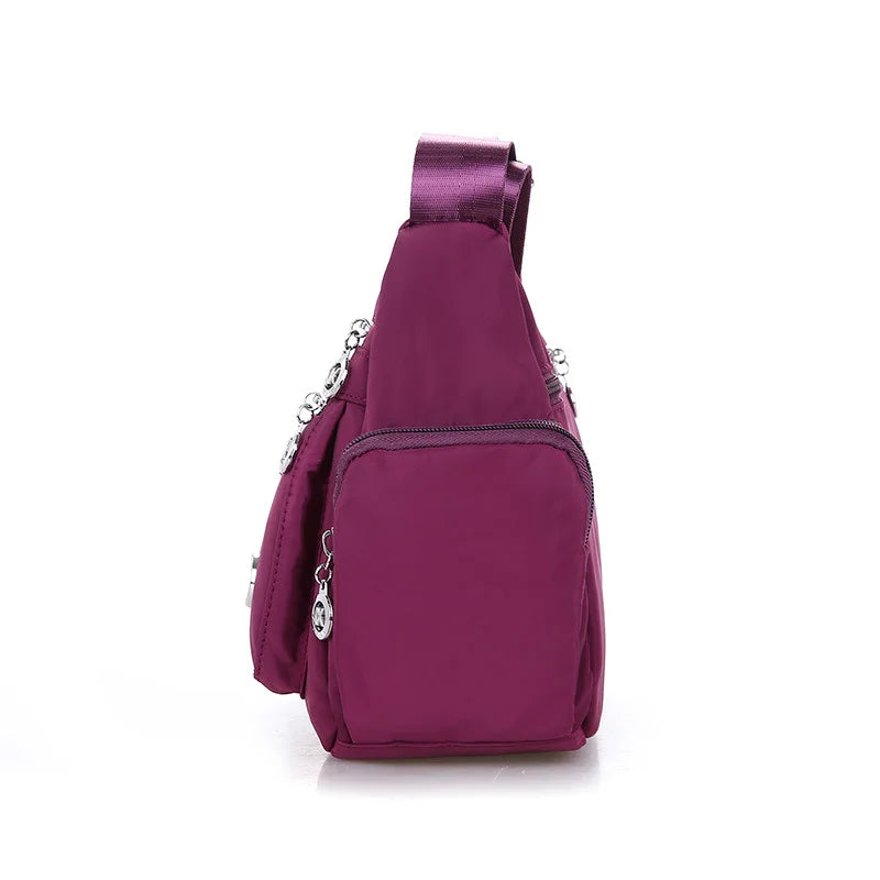 Women Crossbody Bag Waterproof Tote Casual Nylon Purse Handbag RFID Lightweight Messenger Bag