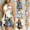 Women's Floral Print Halter Neck Boho Dress Backless Spring Summer Casual Elegant Gown for Party And Wedding