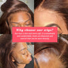 13x4 Lace Front Wig Bob Echthaar Braun Glatt 180% Dichte HD Transparent Lace Frontal Perücken Bob Haar Lace Front Perücke