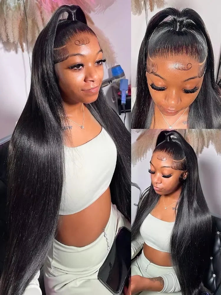 30 40 Inch 13x6 Bone Straight HD Lace Front Wigs 100% Vietnamese Human Hair Wigs 13x4 Lace Frontal Wig For Women Glueless Wigs