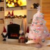 Hot Sale 45/60cm Christmas Tree With lights White/Pink Christmas Tree With Star Christmas Miniature Pine With Ornaments