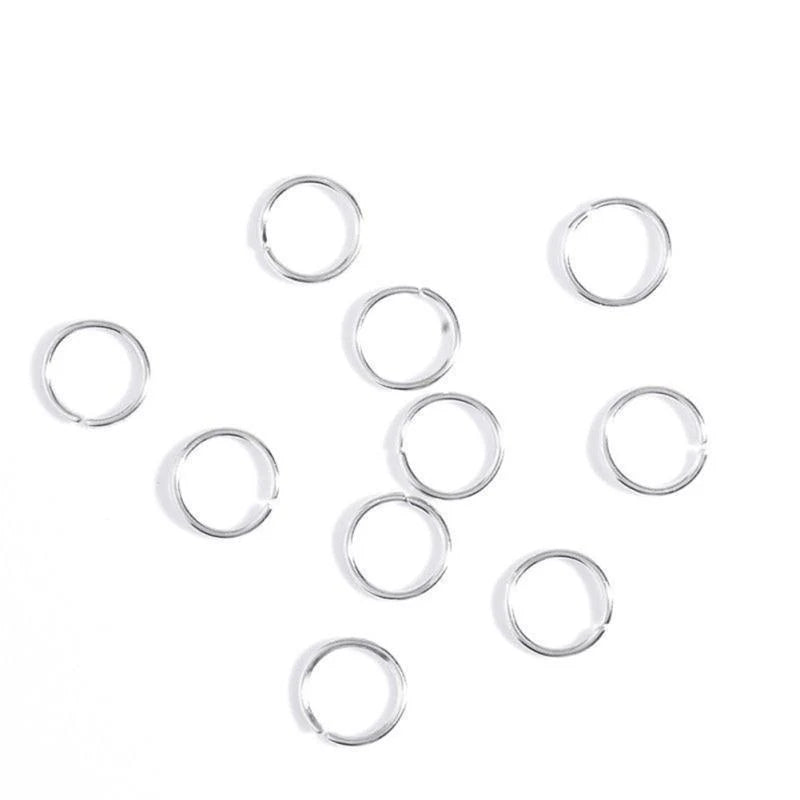 5-50 Pcs/set Opening Silver Hair Ring Hip-hop Hair Braid Charm Dreadlock Beads Clips Cuffs Rings Jewelry Dreadlocks Accessories