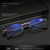 Men Blue Light Blocking Reading Glasses Women Dimond Cutting Rimless Eyeglasses Frame Anti Fatigue Hyperopia Presbyopic Eyewear