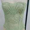 SsTss American Court Corset Sheer Mesh Breathable Corset Sexy Top Hollow Irregular Lace Double Layer Shapewear Chic Camis Top