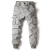 2025 Fashion Spring Mens Tactical Cargo Pants Men Joggers Army Military Casual Cotton Pants Hip Hop Ribbon Male army Trousers 38
