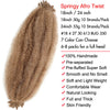 24 Zoll Kinky Afro Springy Braiding Crochet Hair 18 Zoll Marley Kinky Crochet Braids Hair Soft Afro Kinky Twist Crochet Braid Hair