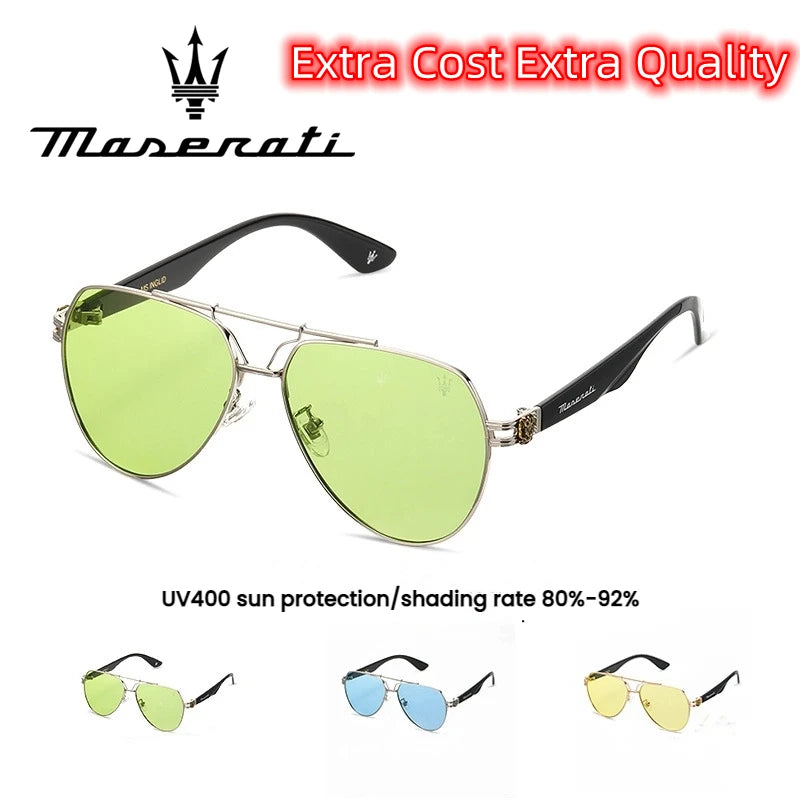 MASERATI Luxury Sunglasses Nylon Sunglasses UV400 Sunglasses for Driving Cycling Beach Outdoor for Men Women Trendy Design