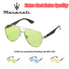 MASERATI Sunglasses New Fashion goggles Stylish Unframed Metal rimmed Shades for Men Women Cool Pose Trendy Design 10785