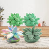 Inyahome 3D Sukkulenten-Kissen Kaktus Plüsch Blumenpflanze Geformtes Kissen für Wohnzimmer-Dekoration Neuartige Dekoration Pflanzen-Deko