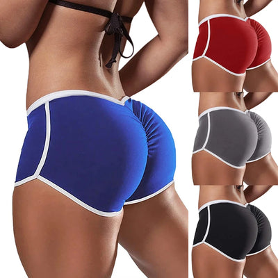 Damen Sommer Sport Fitness Enge Slim Shorts Lässige Yoga Shorts Kurze Hose Low Waist Dehnbare Gym Kleidung Kurze Hosen