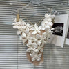 DEAT Fashion 3D Flower Design Backless Camisole For Women Spring New Arrival Trendy Mesh Outwear Sling Vests Female 11A03412