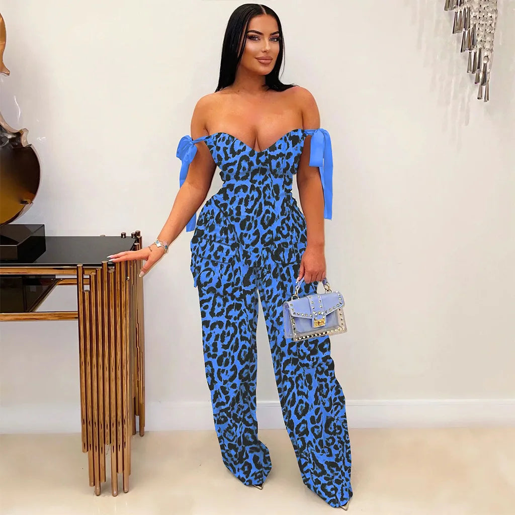 Two Pieces Women Pant Sets Print Matching Set Drawstring Pockets Sleeveless Top Elastic Waist Pants Slim Fit Casual 2026 Spring