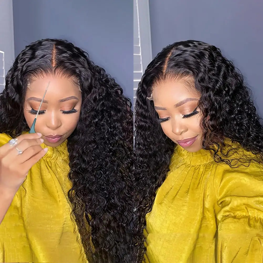 Loose Deep Wave Human Hair Wigs For Women Human Hair Glueless Wig Human Hair Ready To Wear Pre Plucked Brazilian Raw Human Hair
