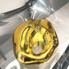 Goldene Abendtasche Geldbörsen und Handtasche Luxus Designer Umhängetaschen lustige Form Party Hochzeit Acryl Glänzende Clutch Geldbörse