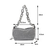 Women's bag 2024 New Rhinestones Handbags  for Women Bags Diamonds Shoulder Bag Purse Ladies Female Crossbody Bag Shining Bag