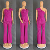 High Waist Strapless Jumpsuit Rivet Collar Lady Evening and Party Tube Top Jumpsuit for Women Elegant Sexy Birthday Jumpsuit