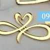 10Pc/set Ins Style Love Heart Acrylic Cake Topper Birthday Valentine's Day Cake Decoration Wedding Cake Side Acrylic Insert
