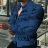 Men's Shirt Fashion Casual White Black Casual Sports English Letters Soft Comfortable Lapel Spring Summer 2023 New Hot Sale XL