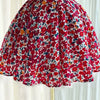 Elegant Floral Print A- Line Mini Dress with Bow Knot High Waist Slimming for Women Spring Season Fashion Casual Skirt