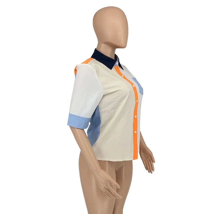 2022 Summer Women Blouses Half Sleeve Spring Blouse Woman Blouse Shirt Office Elegant Work Shirt Top Blusas Mujer De Moda