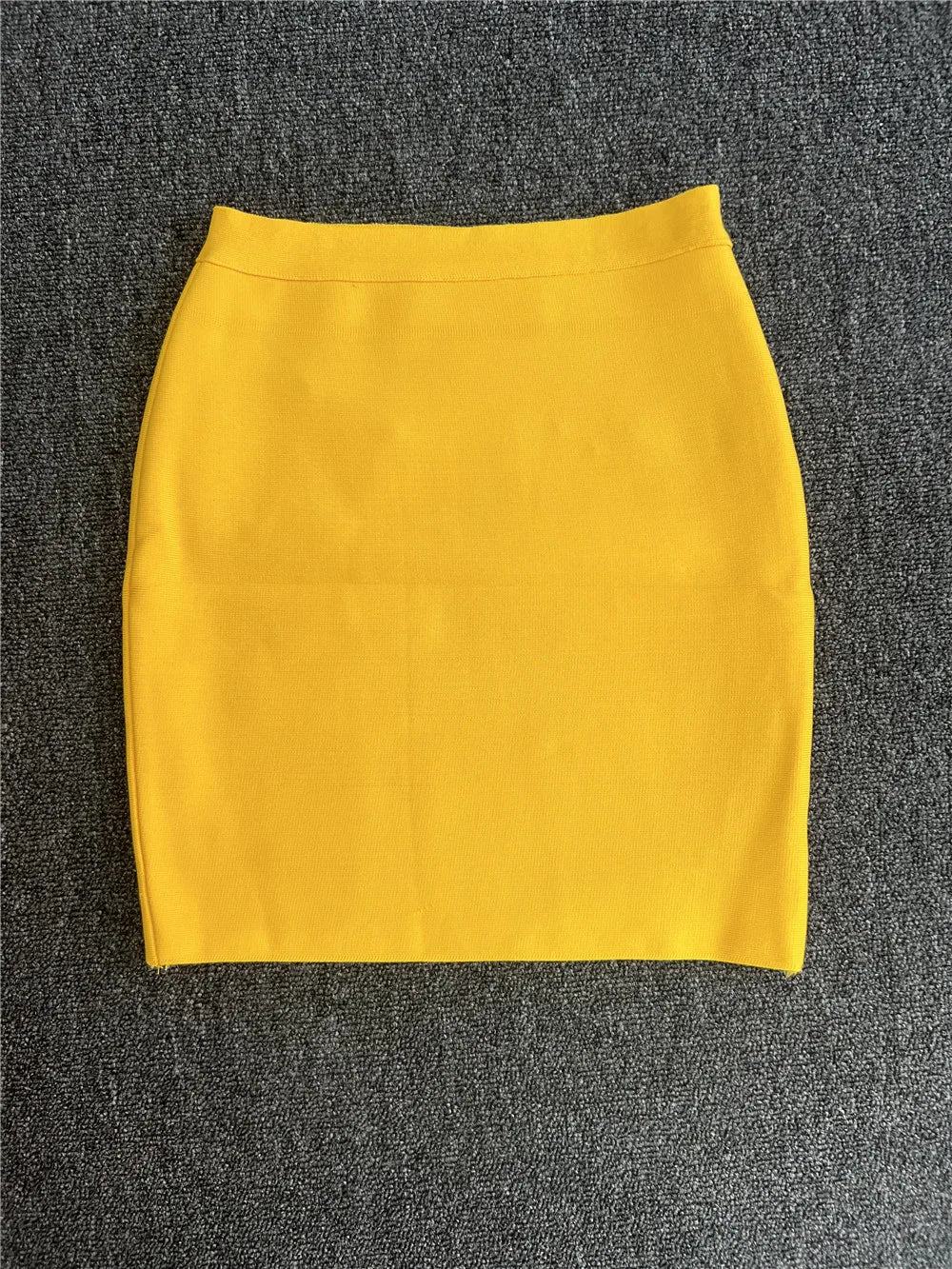 40CM Mini Kurzer Bodycon Bandage Rock Damen Sexy Super Kurze Bonbonfarbene Dehnbare Bleistiftrock Nightbar Club Party Ausgehen